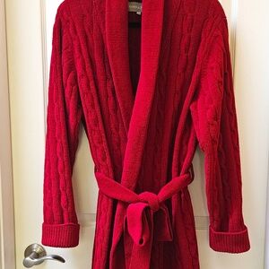 Lord and Taylor Ladies Dressing Gown/Robe - RED - SIZE Large